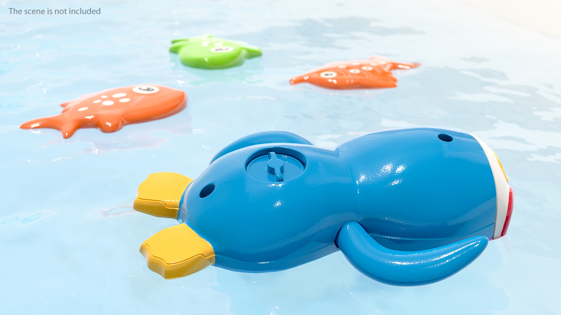 3D model Swimming Penguin Bath Toy