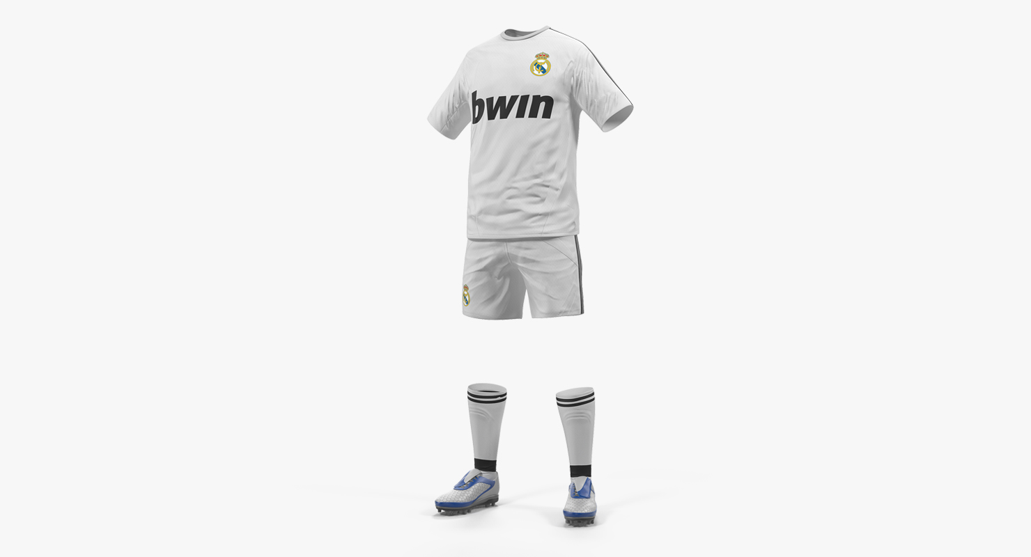 3D Soccer Uniform Real Madrid