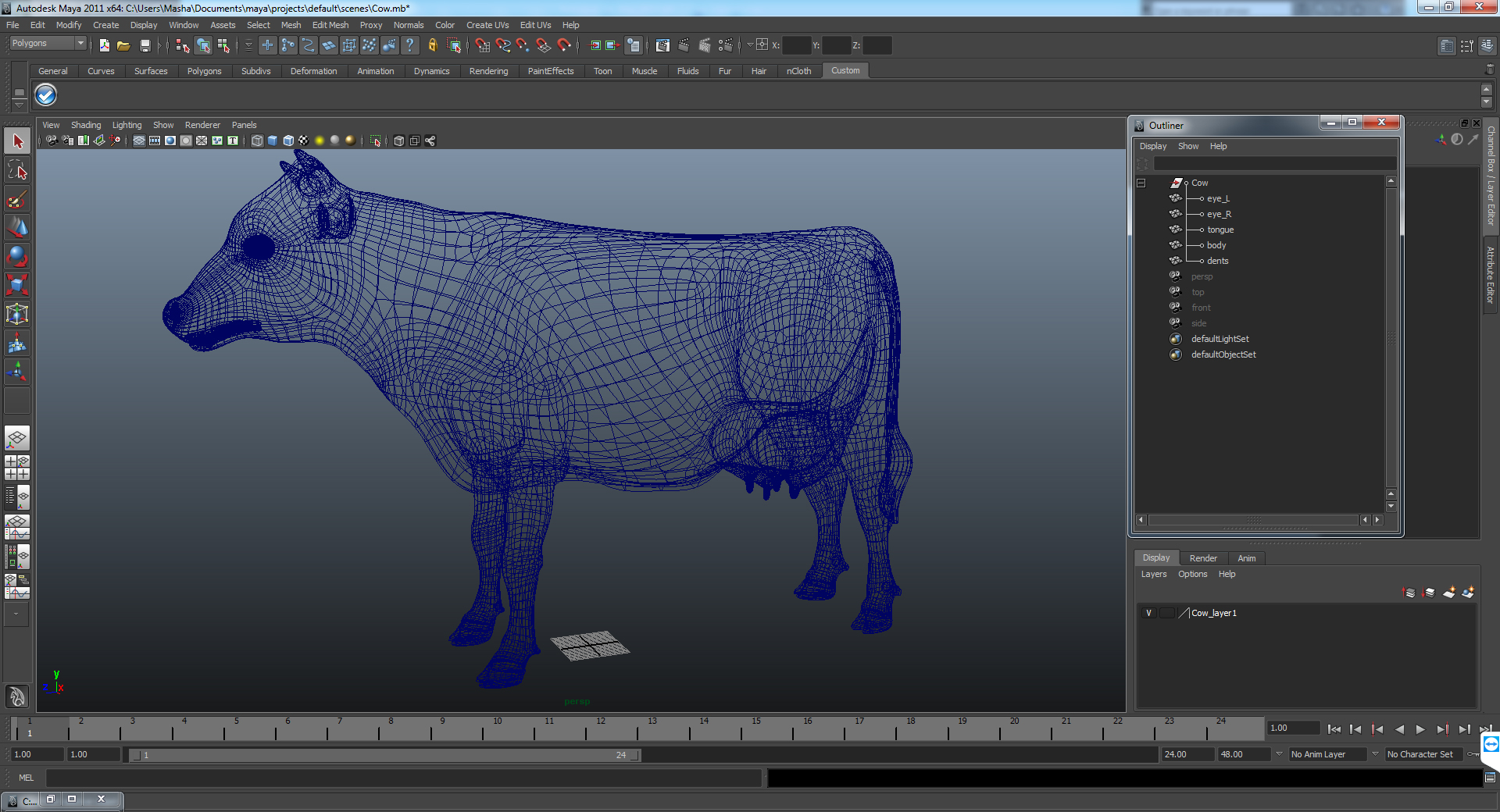 Cow 3D model