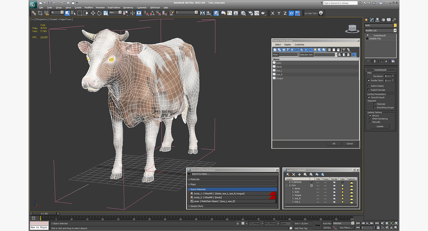 Cow 3D model