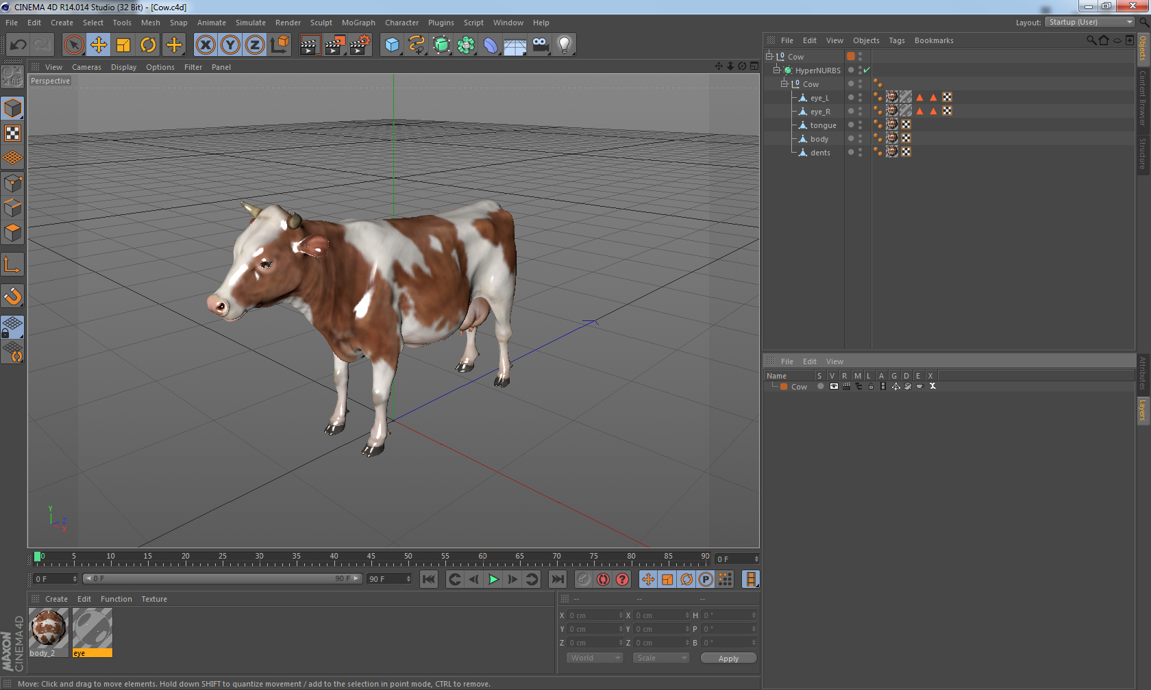 Cow 3D model