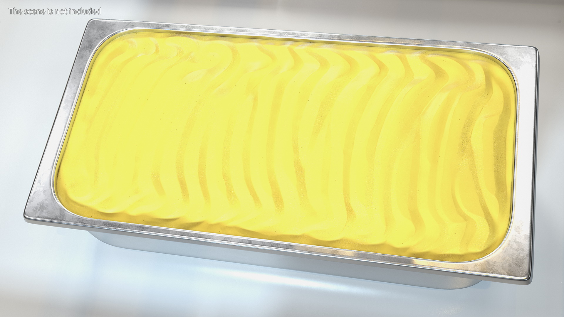 Banana Ice Cream Tray Untouched Surface 3D model