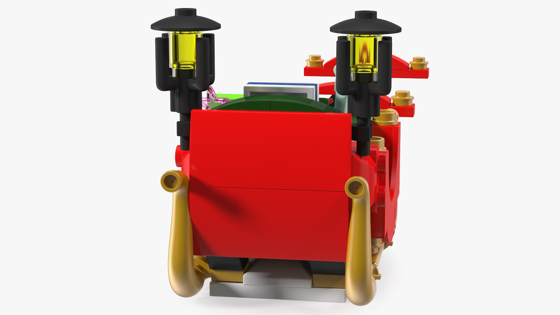 Lego Santas Sleigh with Gifts 3D model