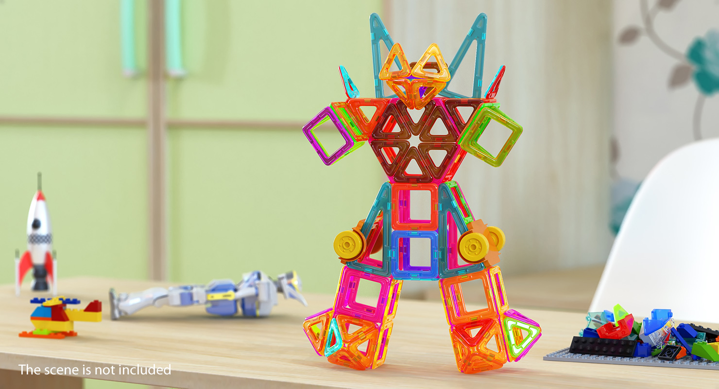 3D Magnetic Blocks Robot