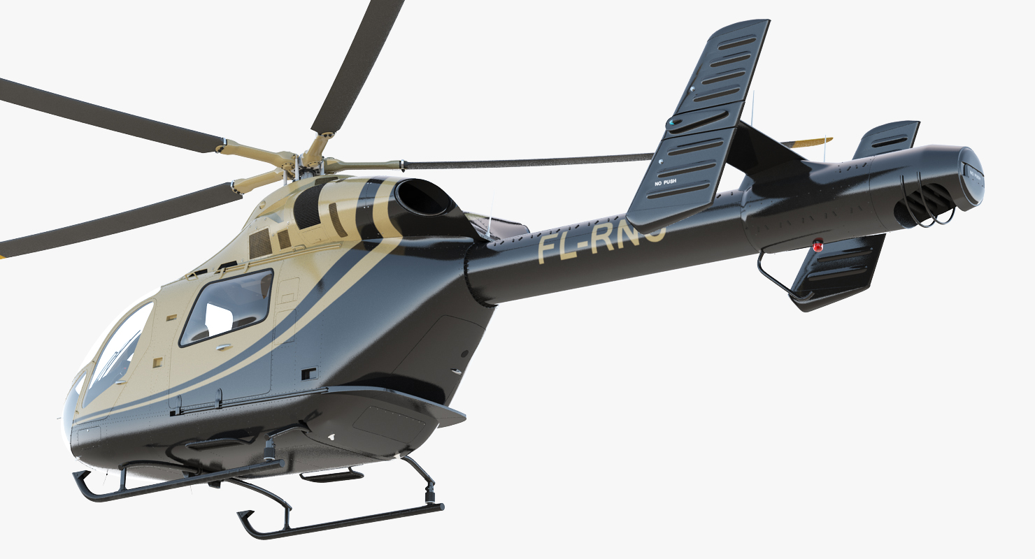 Light Private Jet Helicopter MD 902 Explorer 3D model