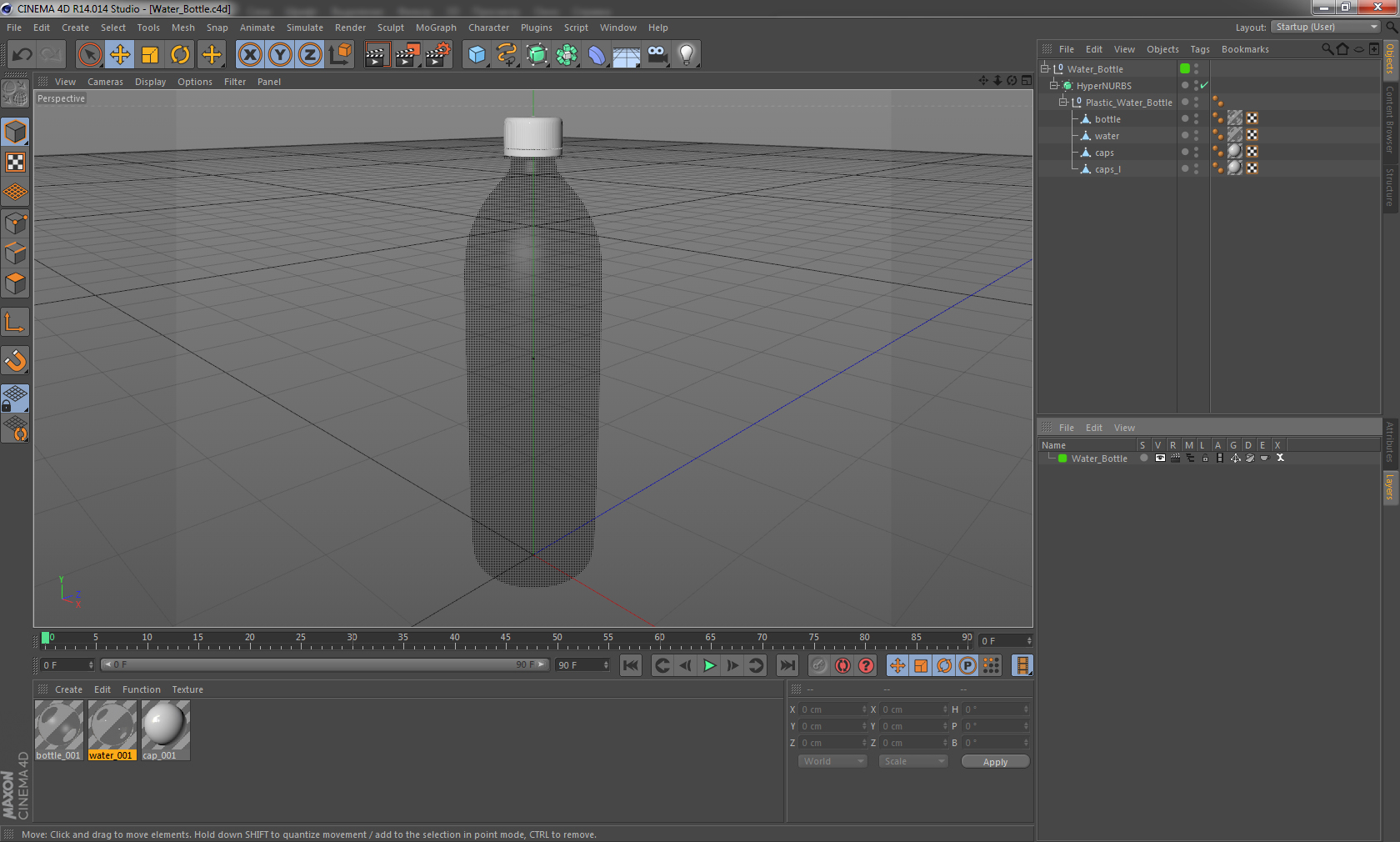 Water Bottle 3D