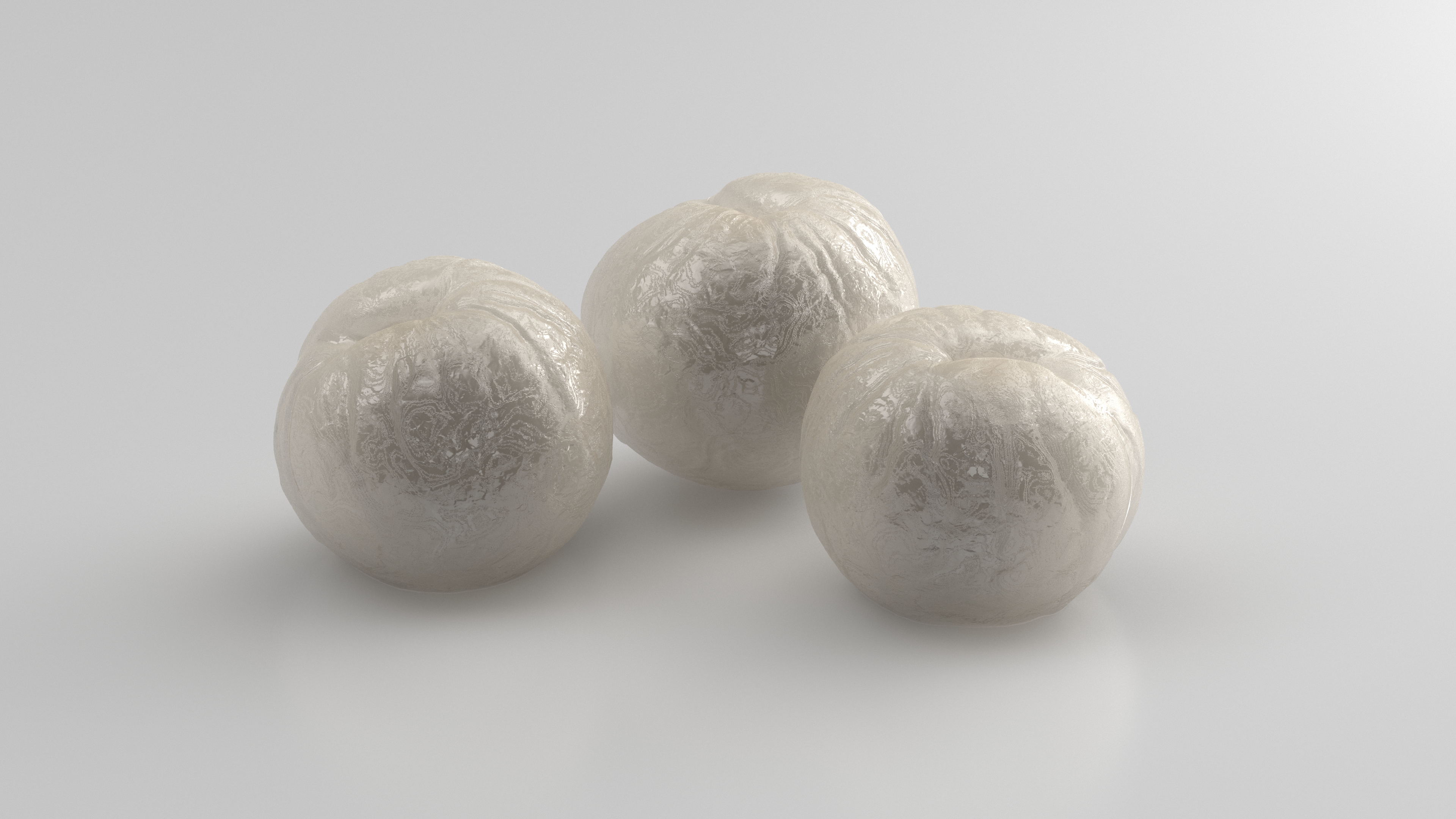 3D Peeled Longan model