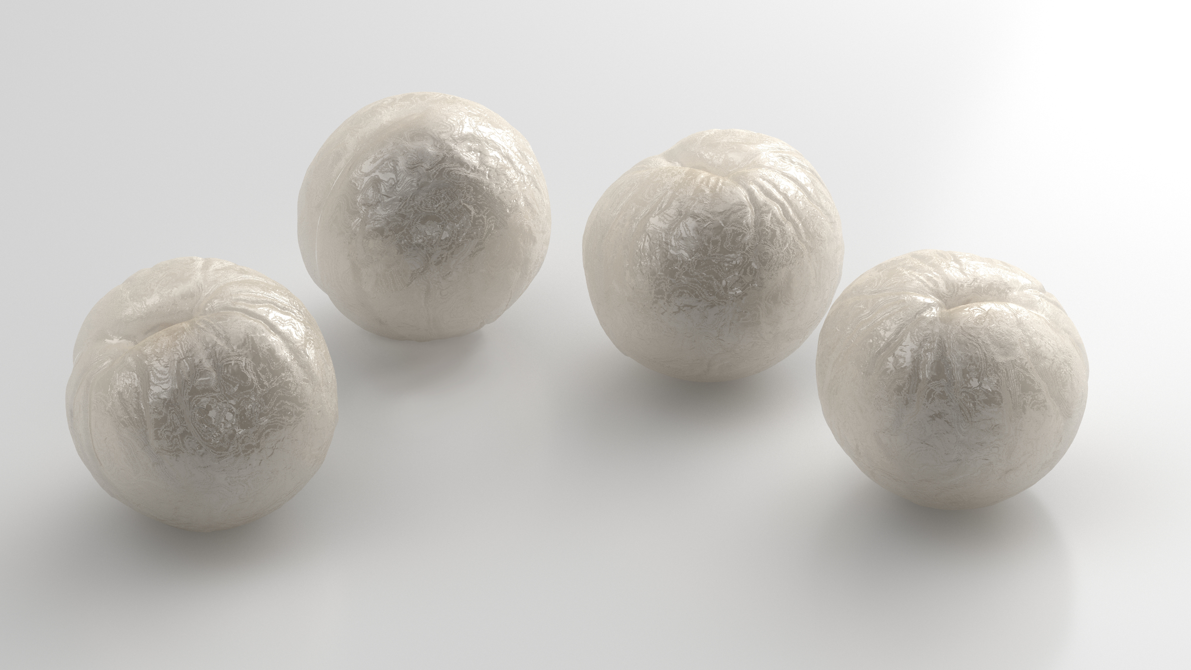 3D Peeled Longan model