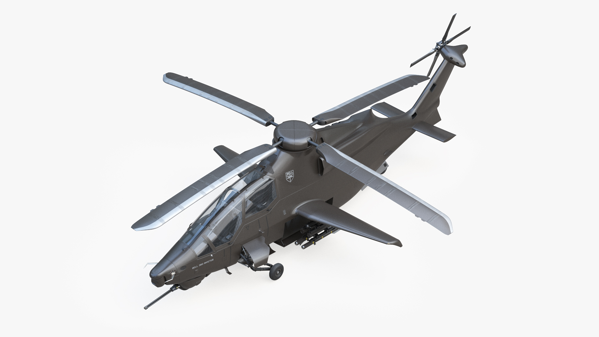 3D Bell 360 Invictus Helicopter model