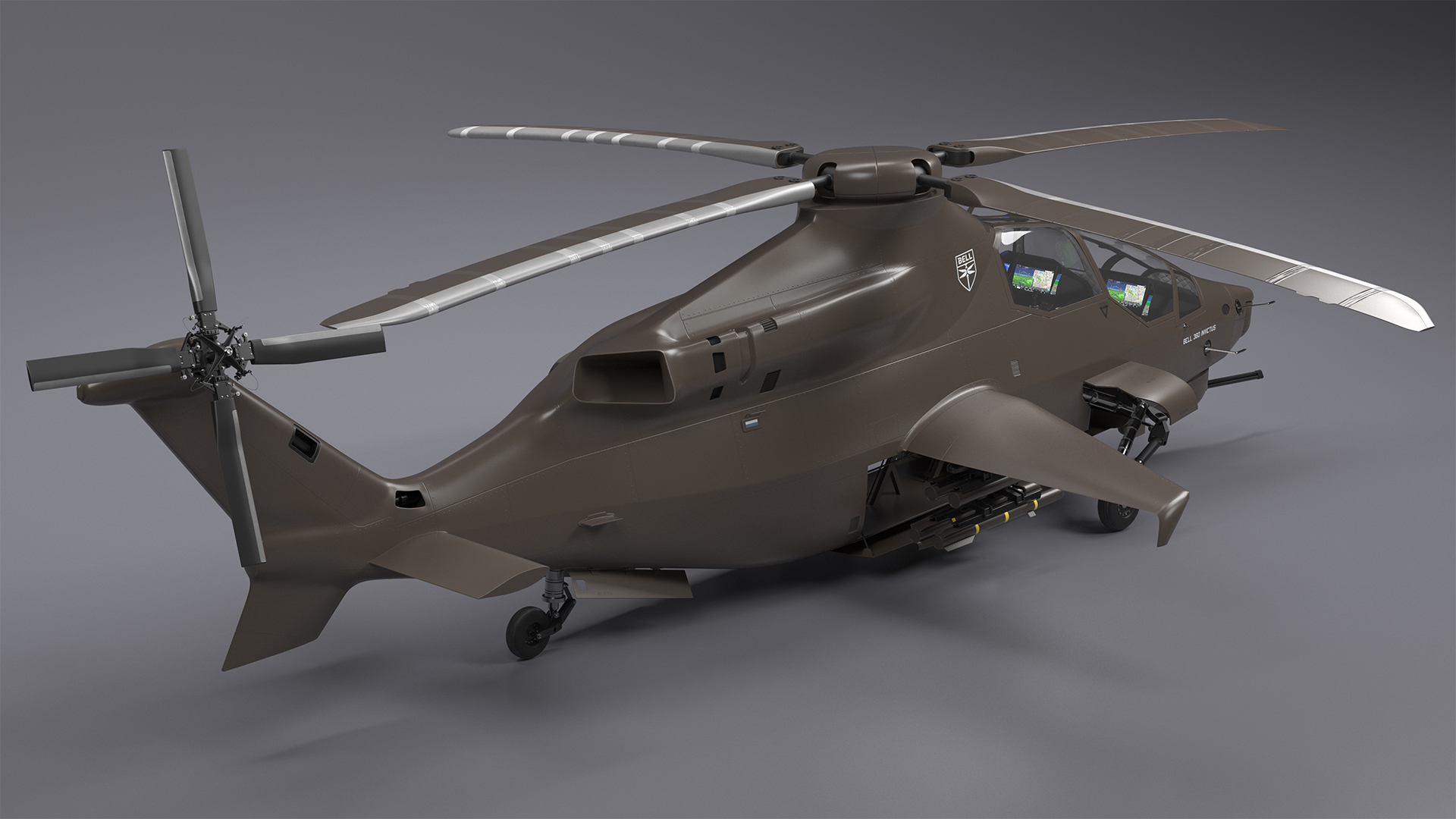 3D Bell 360 Invictus Helicopter model