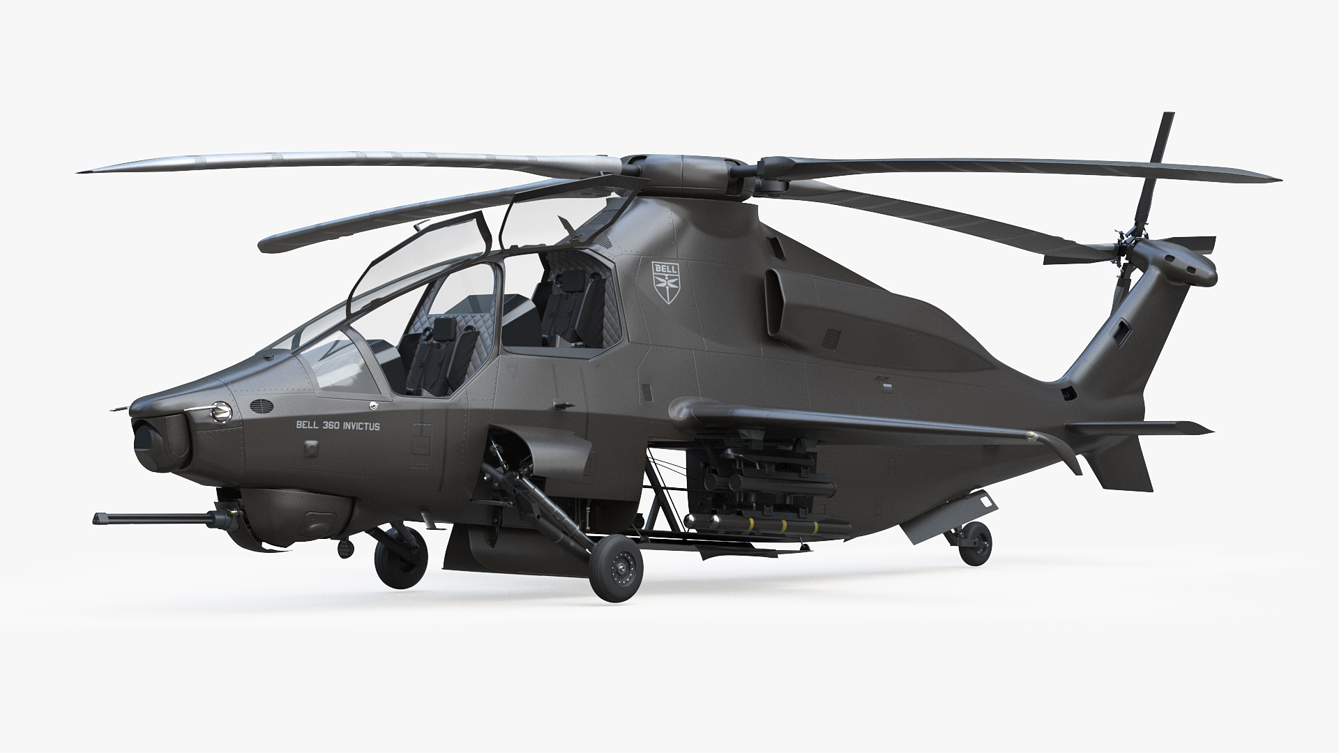 3D Bell 360 Invictus Helicopter model