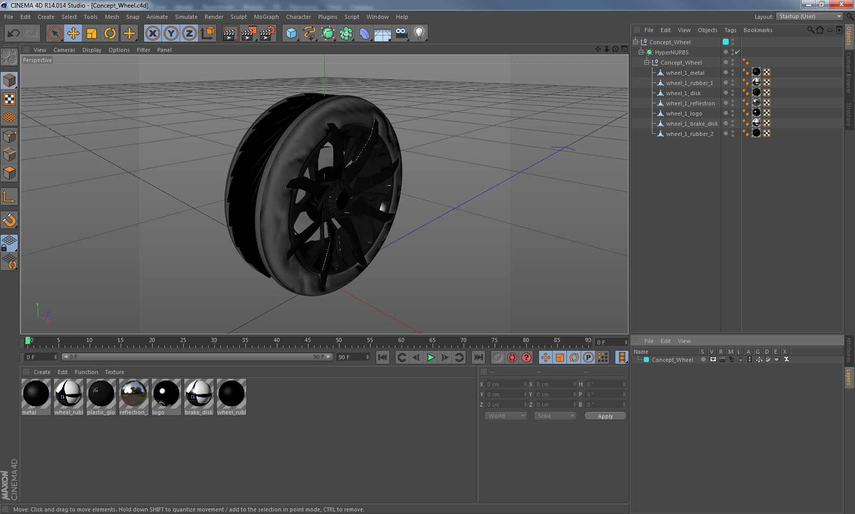 3D Concept Wheel model