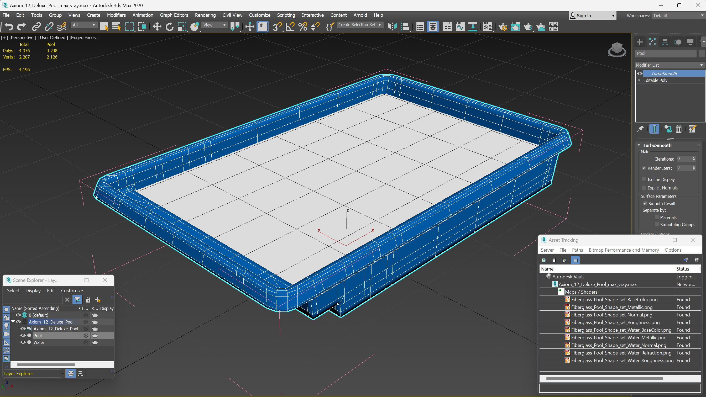 3D model Axiom 12 Deluxe Pool