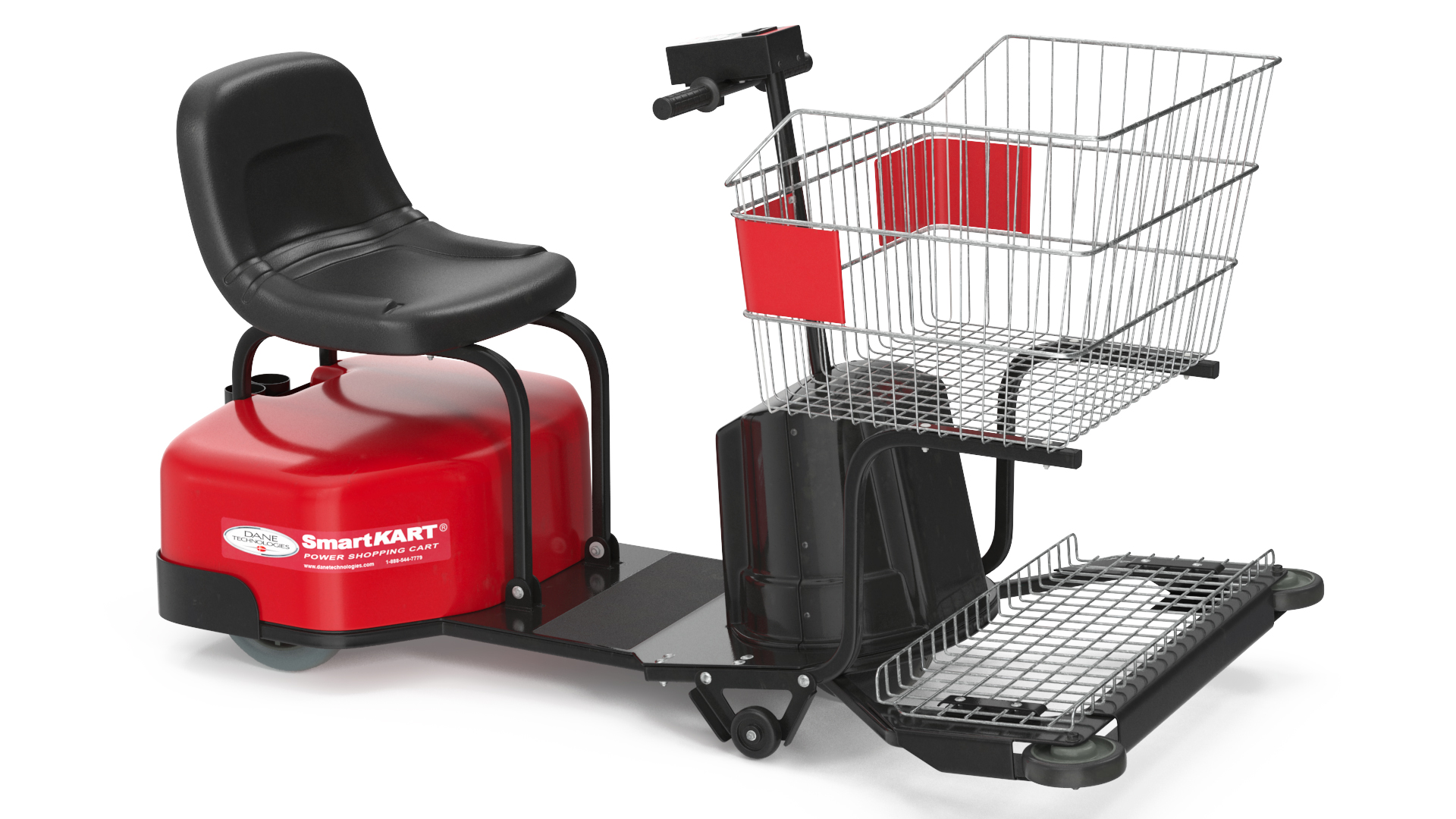 3D Motorized Shopping Cart SmartKART New Red