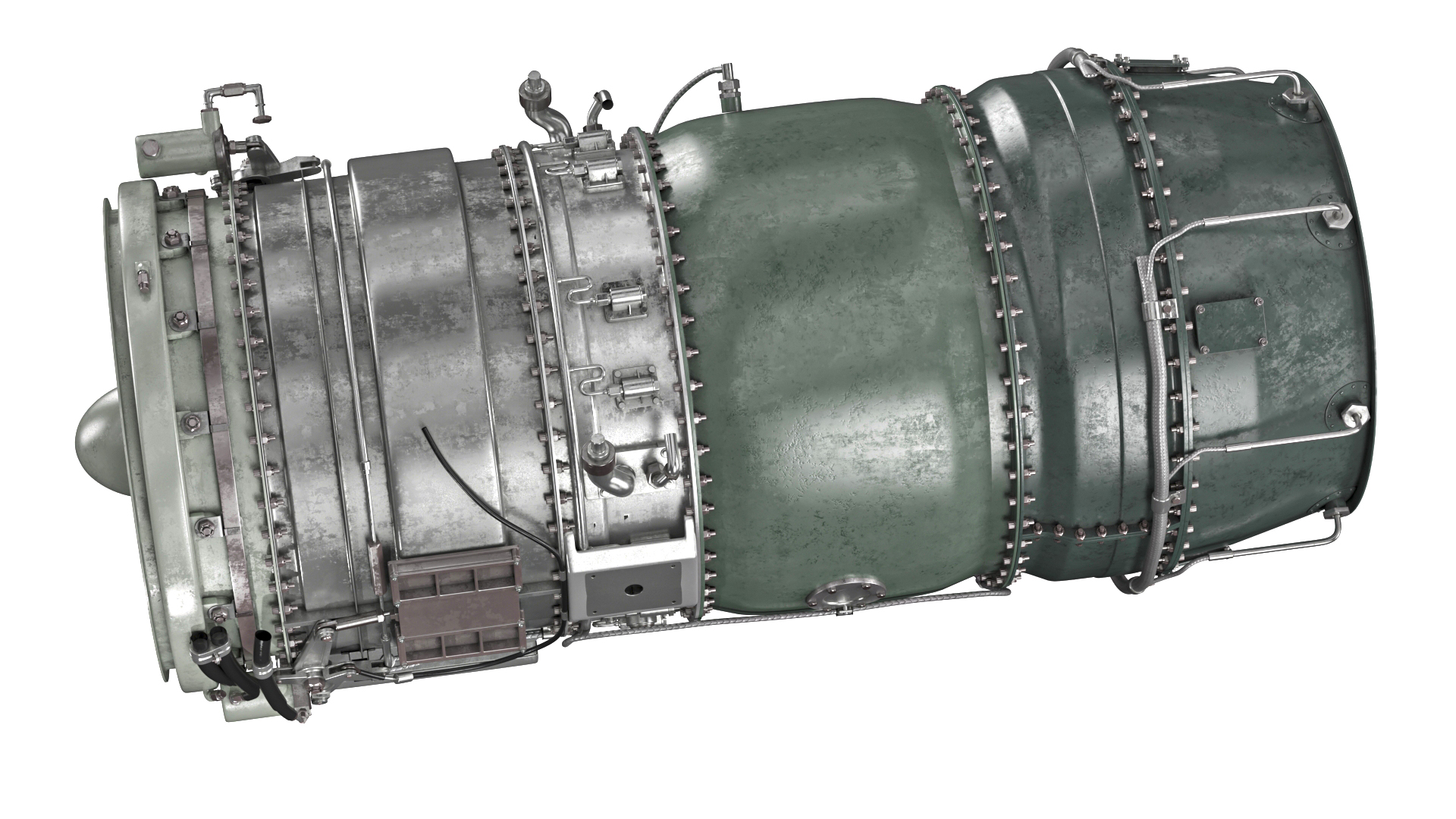 Commercial Jet Engine Cutaway 3D model