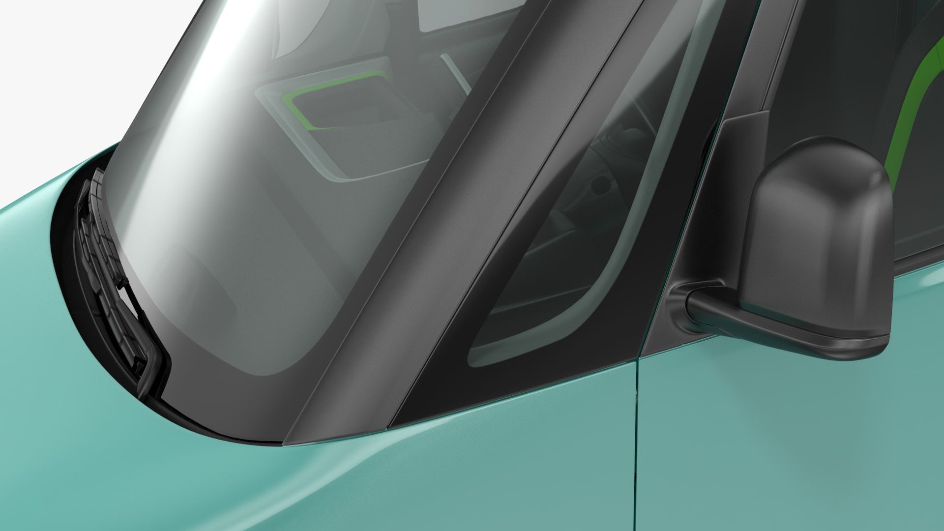 Electric Delivery Van Simple Interior 3D