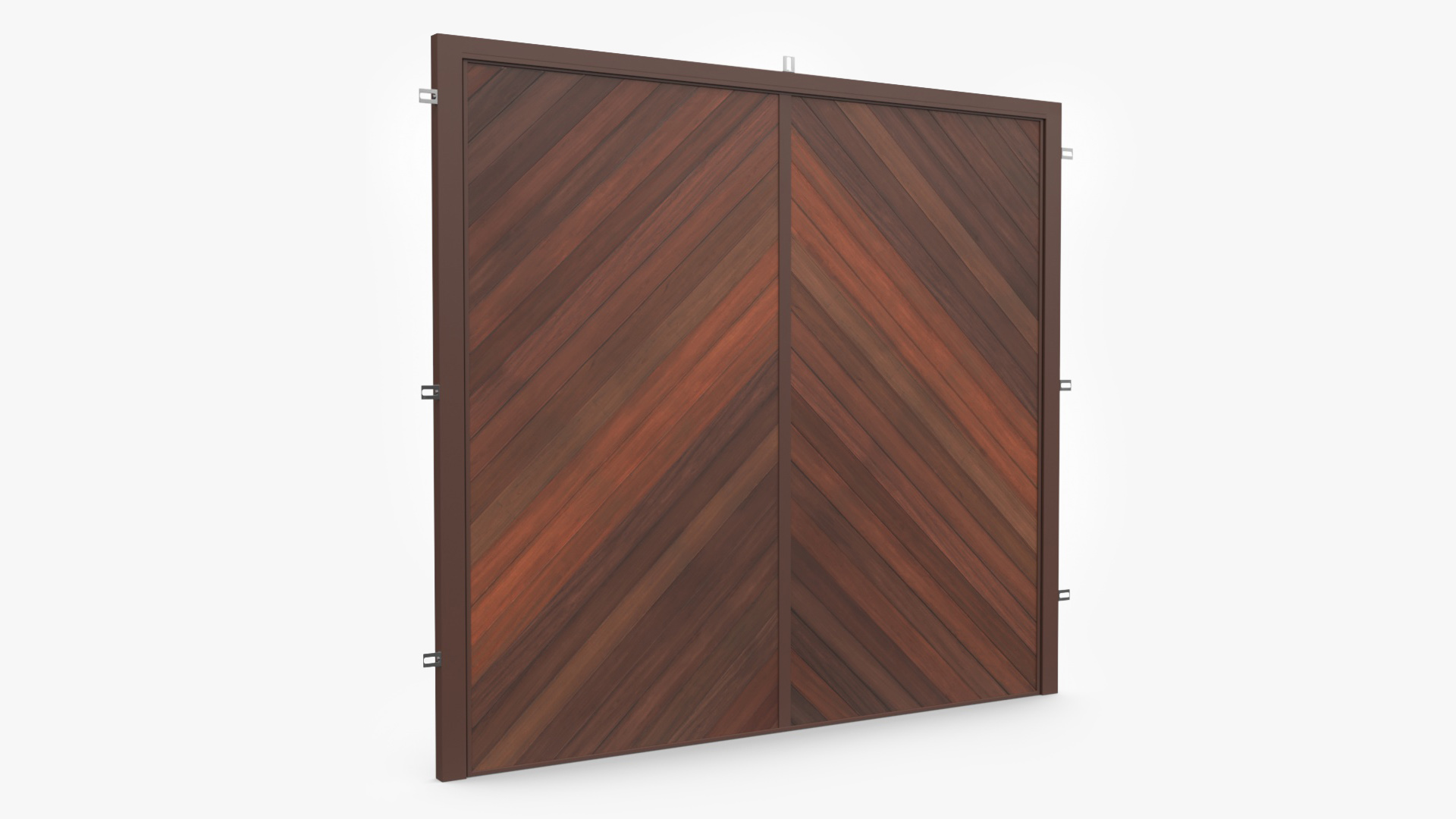 3D Wooden Folding Automatic Garage Door