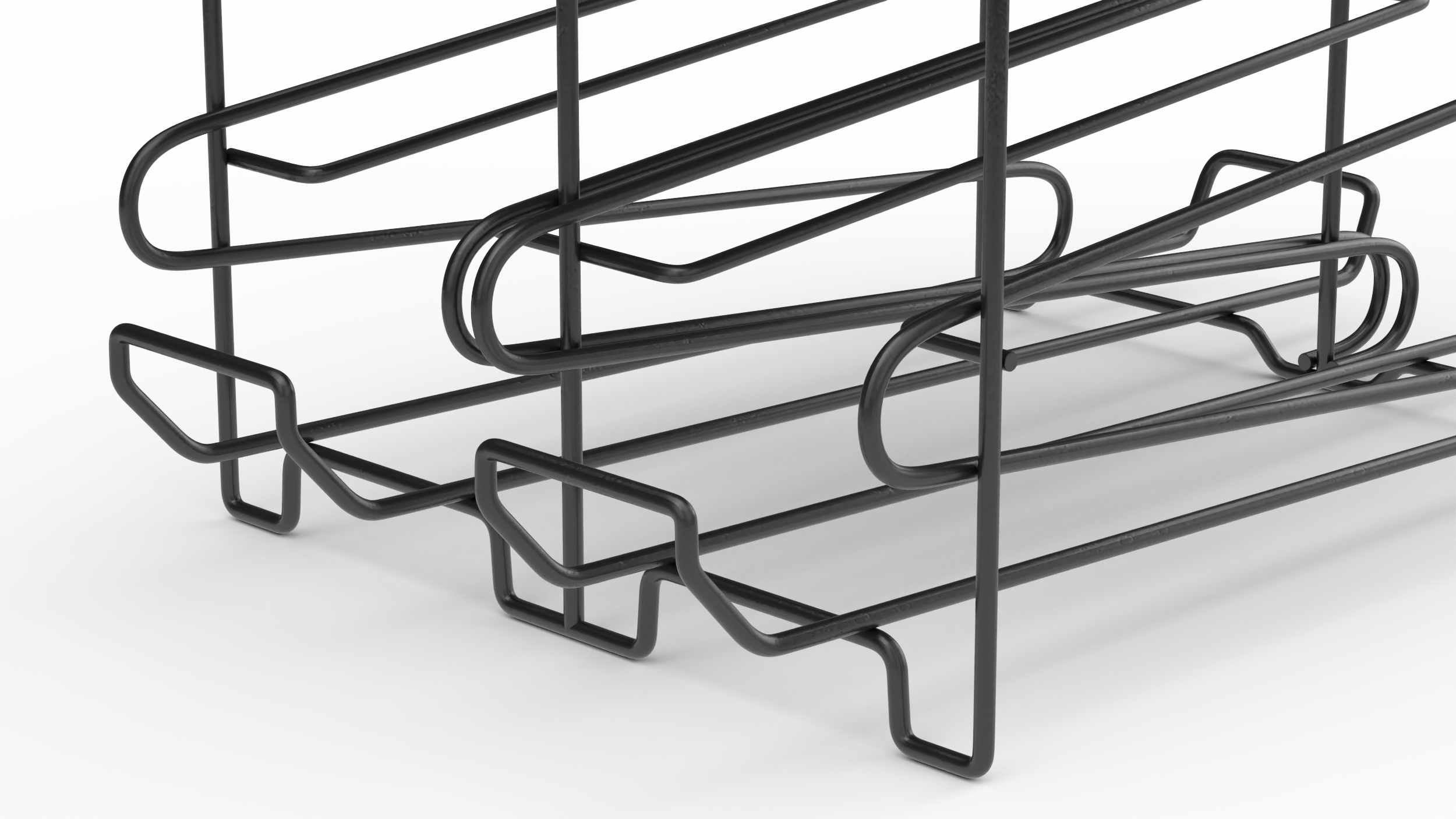 Can Storage Rack for Kitchen Black 3D model