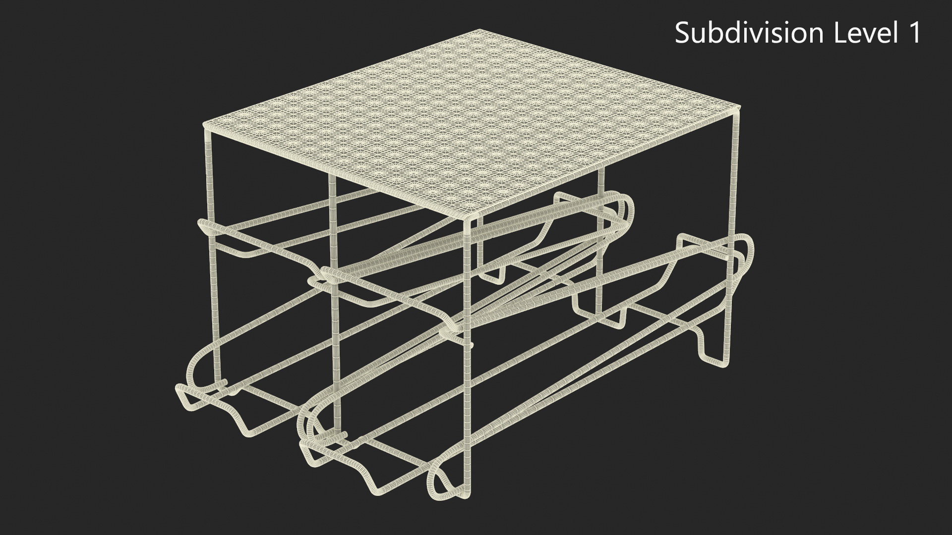 Can Storage Rack for Kitchen Black 3D model