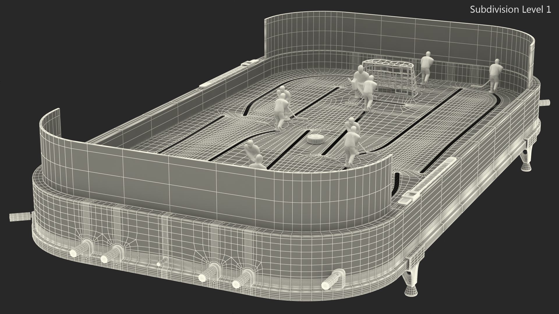 Stiga Stanley Cup Table Hockey Rigged 3D