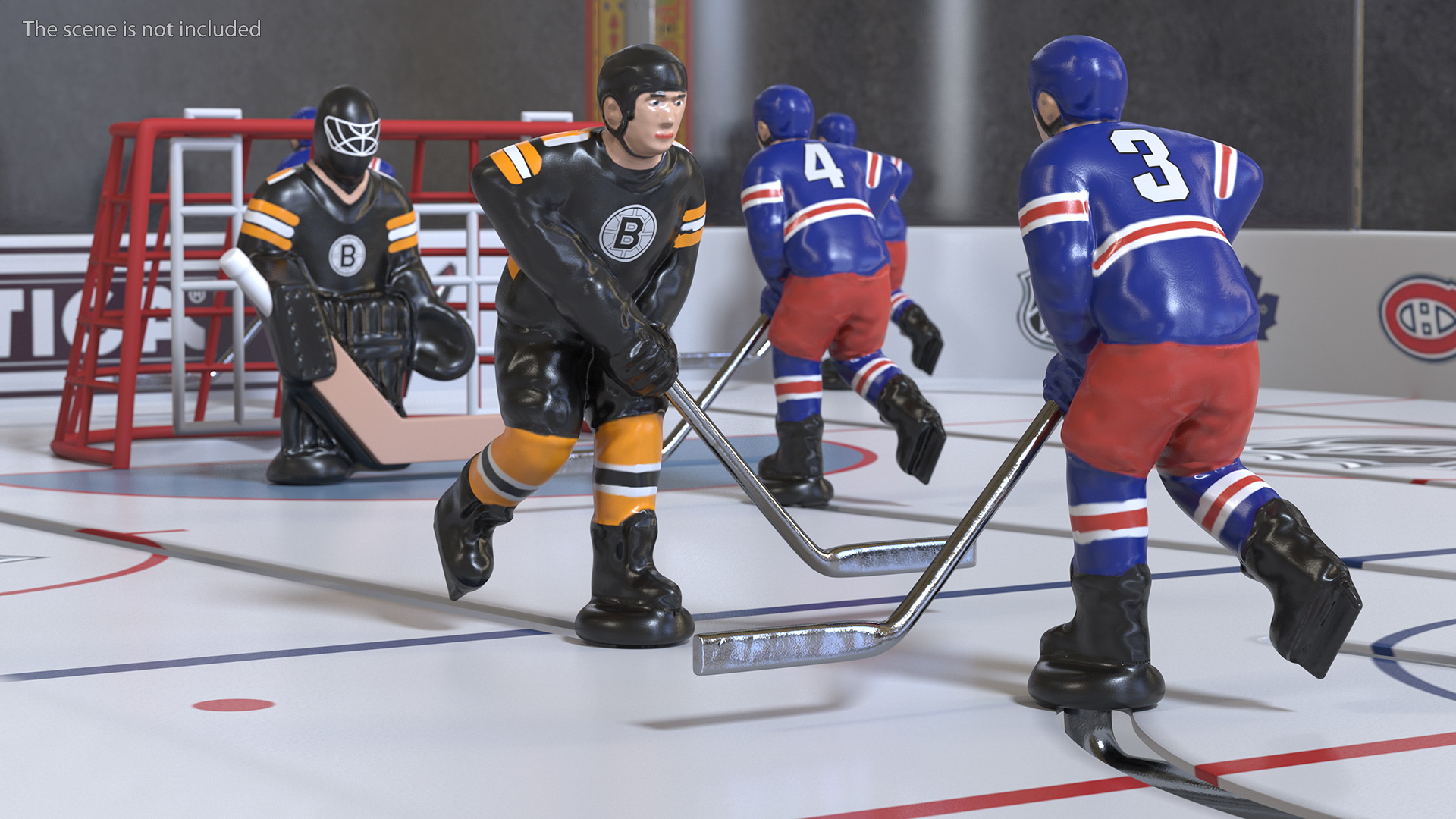 Stiga Stanley Cup Table Hockey Rigged 3D