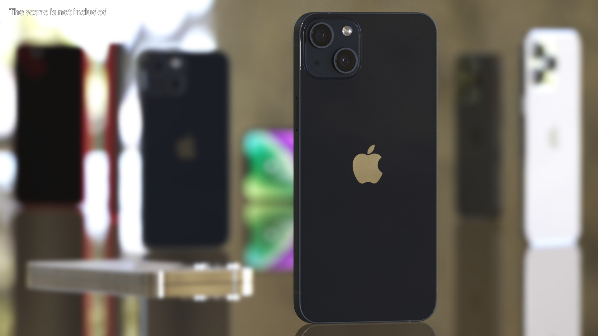 Apple iPhone 14 Plus Midnight 3D model