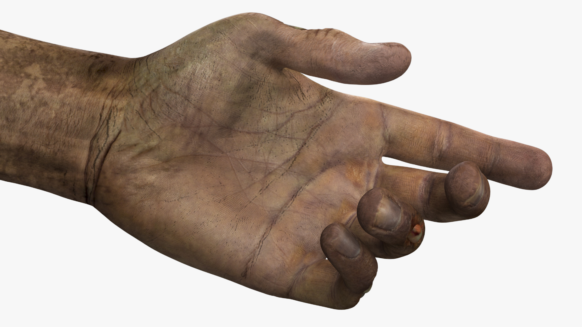 Zombie Hands Rigged 3D model