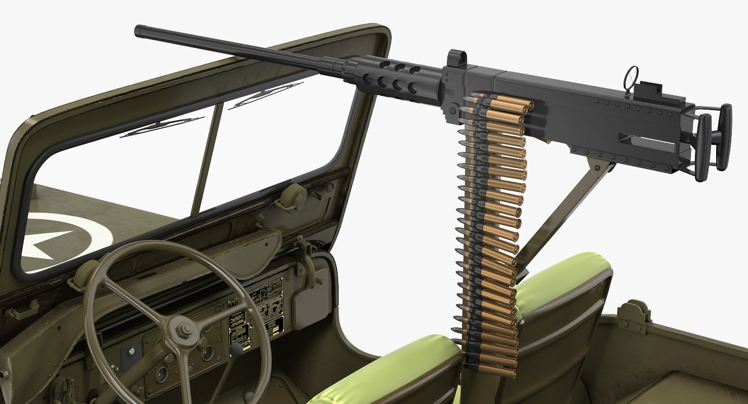 3D Jeep Willys MB Rigged