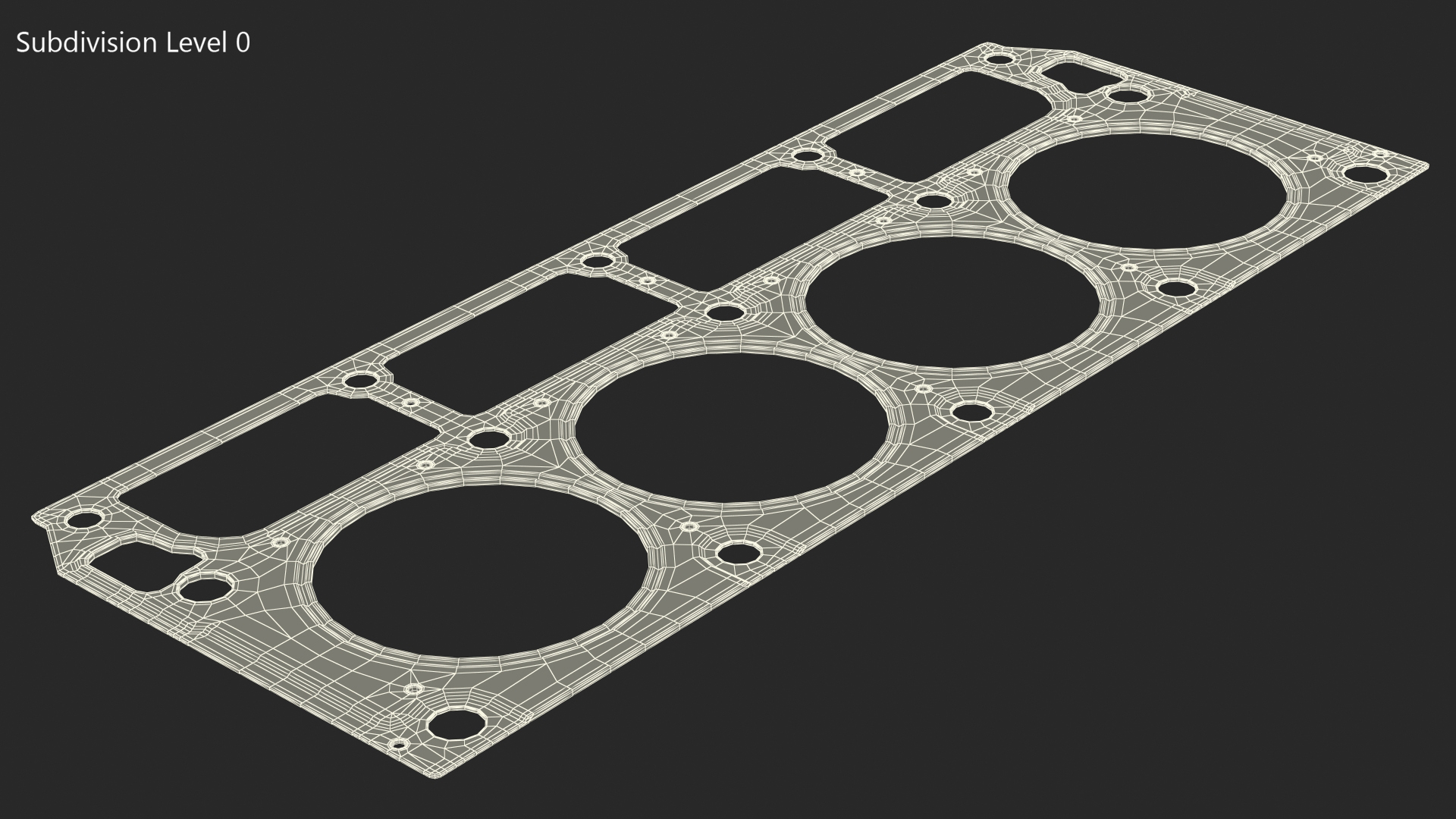 GM Cylinder Head Gasket Steel 3D model