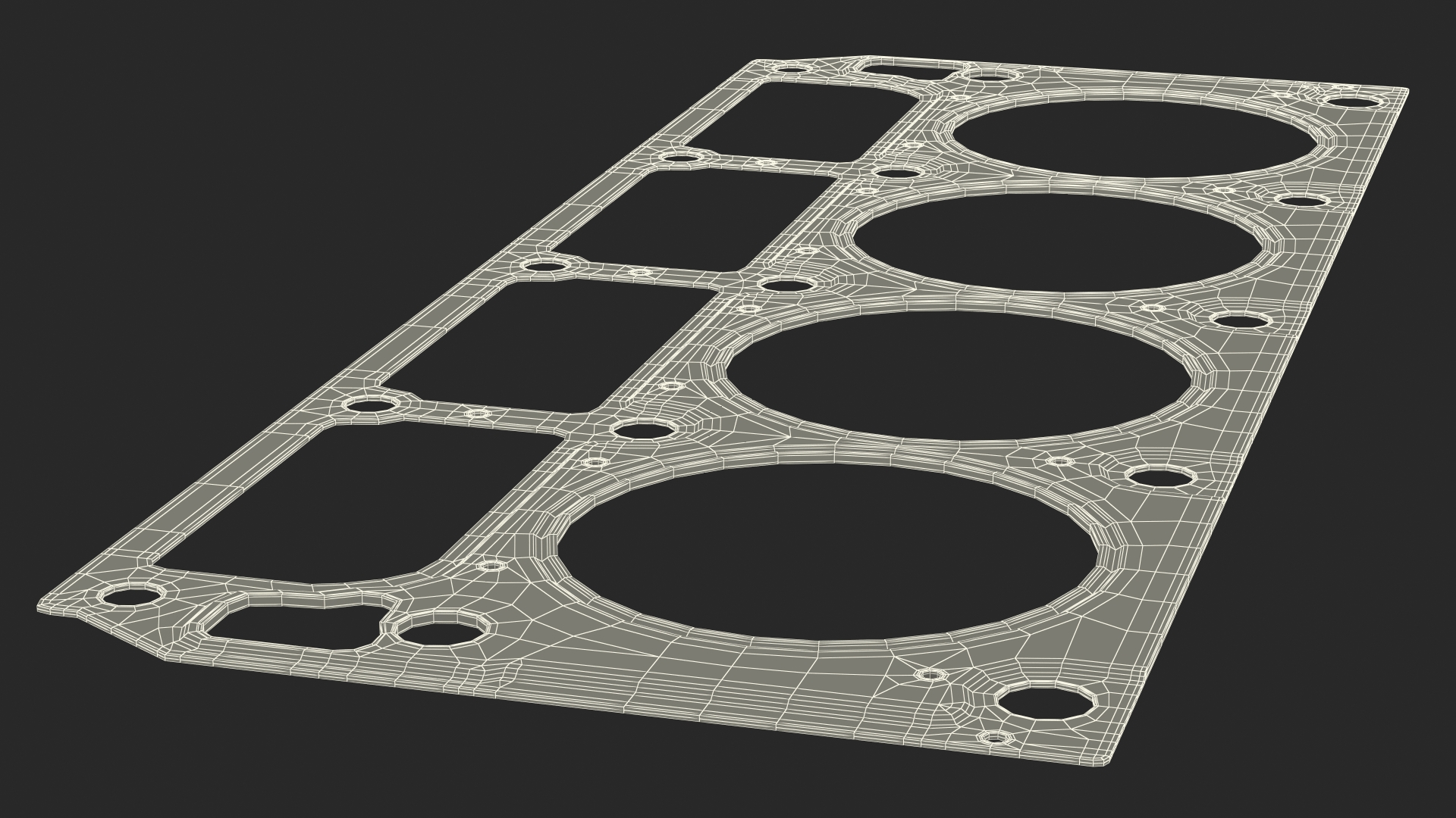 GM Cylinder Head Gasket Steel 3D model