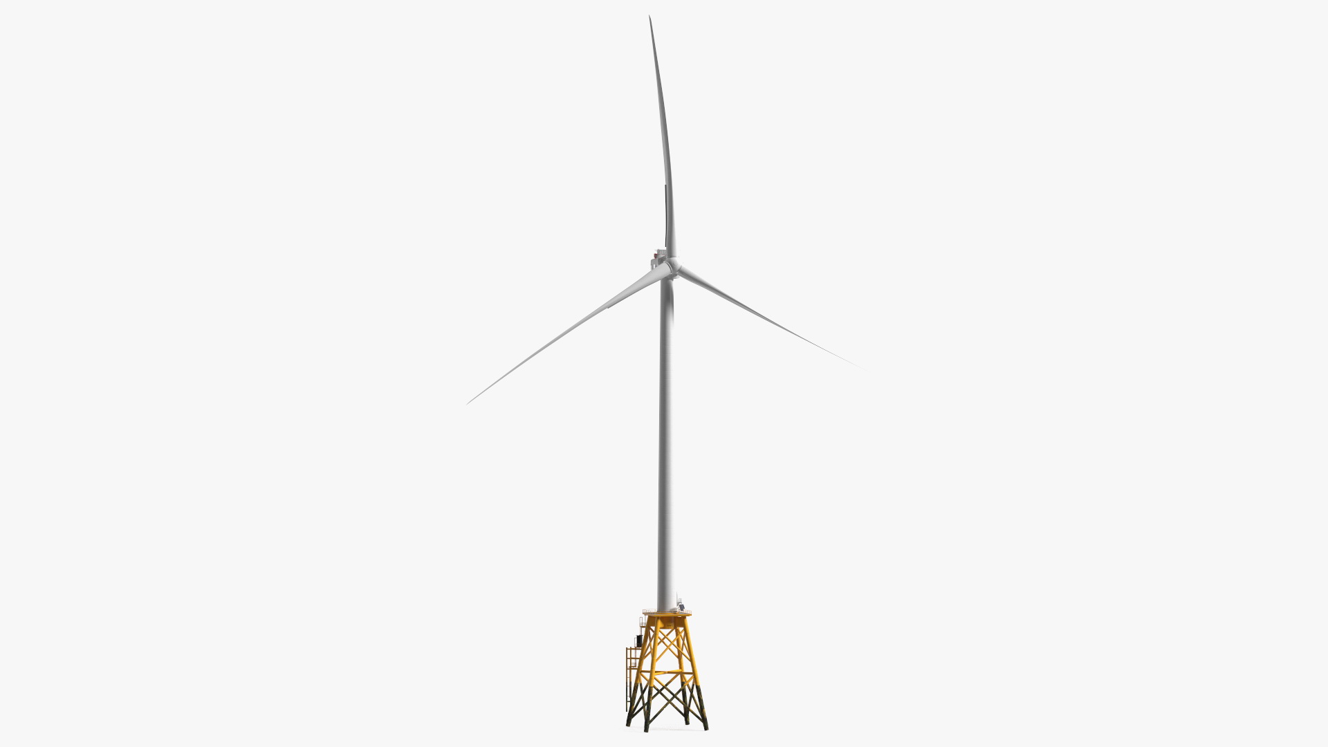 3D model GE Haliade-X Offshore Wind Turbine with Base Frame