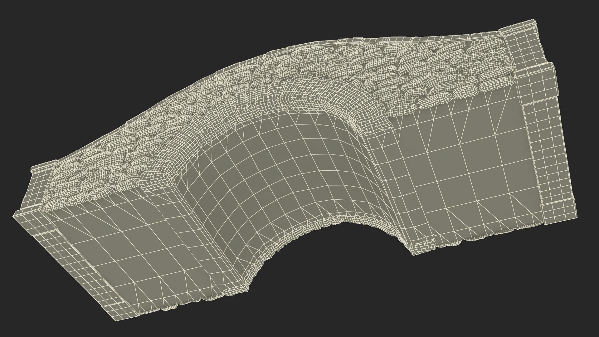 3D Stylized Stone Arch Bridge