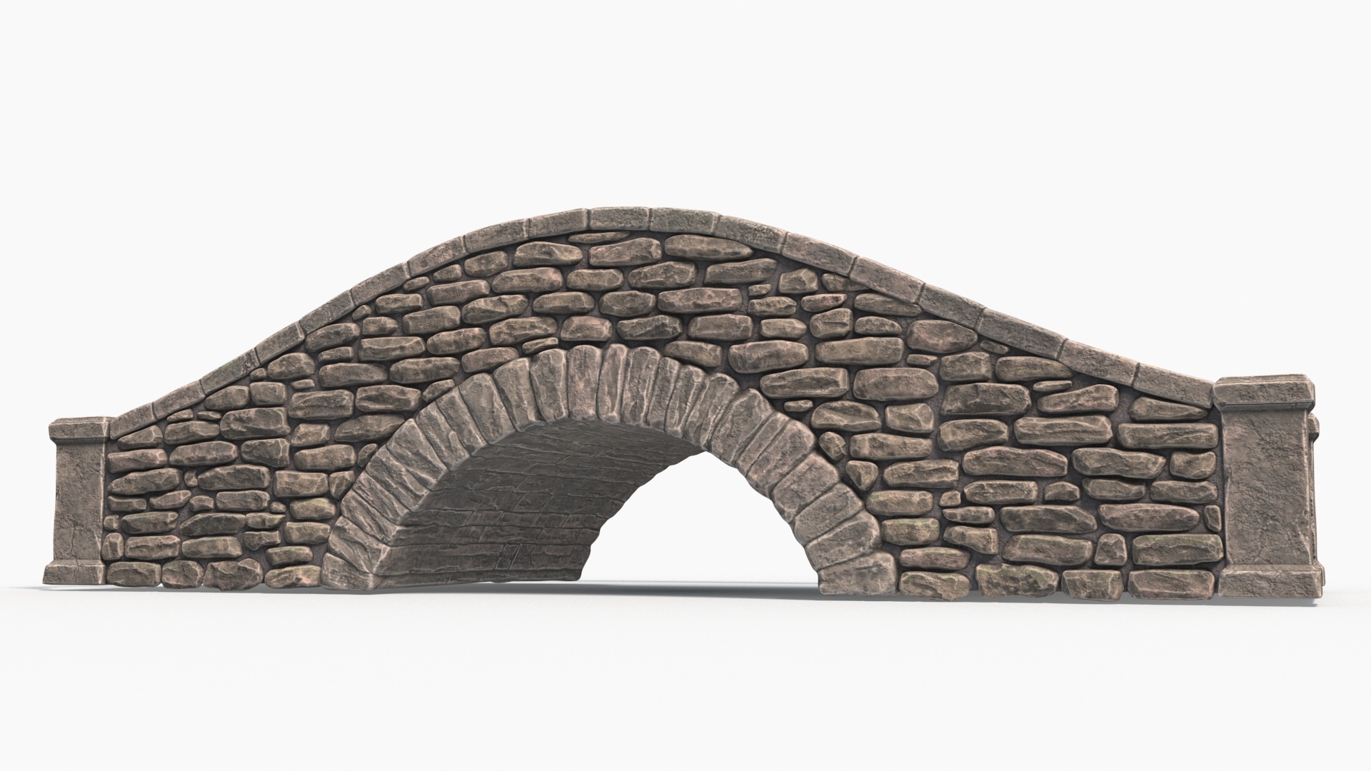 3D Stylized Stone Arch Bridge