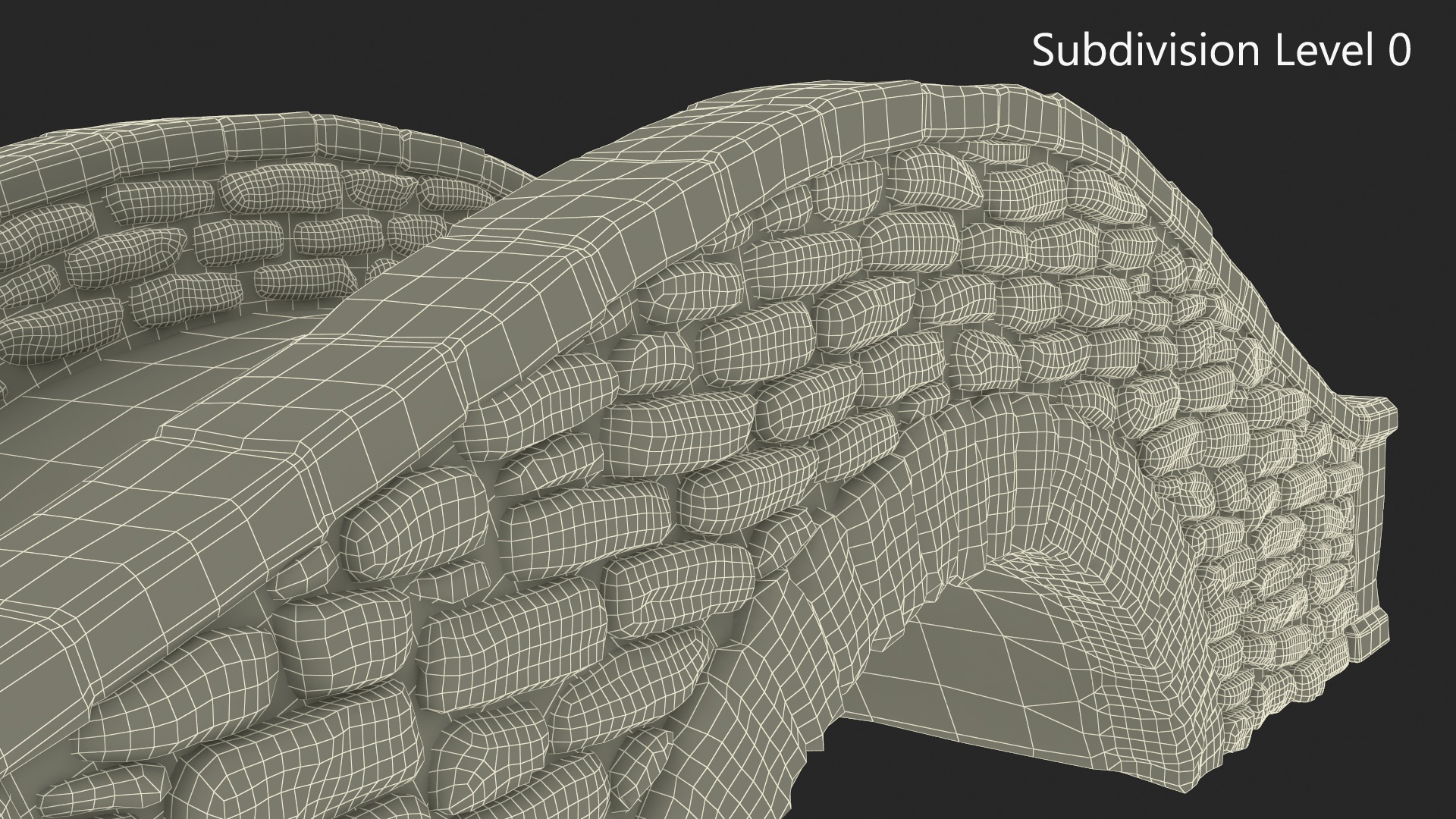 3D Stylized Stone Arch Bridge