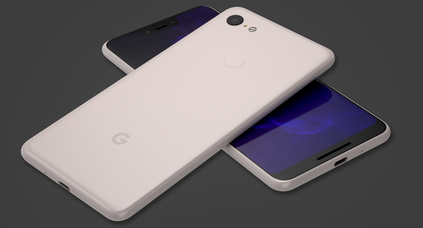 3D model Gold Pixel 3XL Smartphone