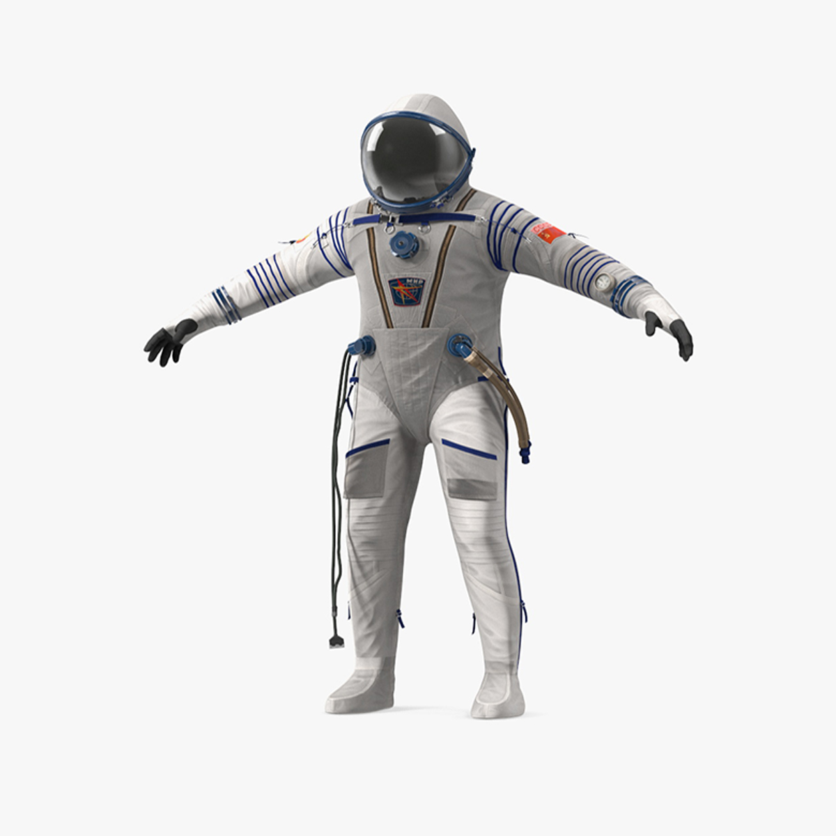 Sokol Space Suit Rigged for Cinema 4D 3D