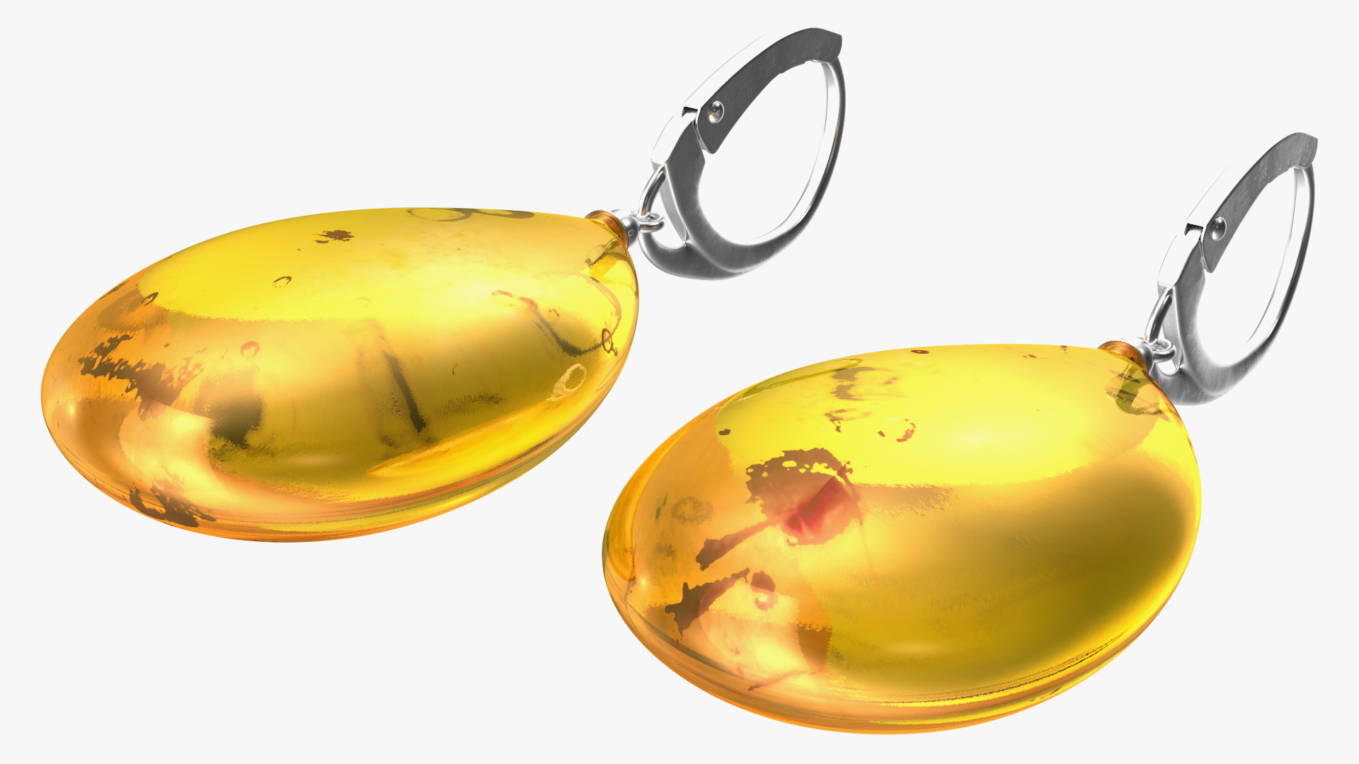 3D Amber Earring model