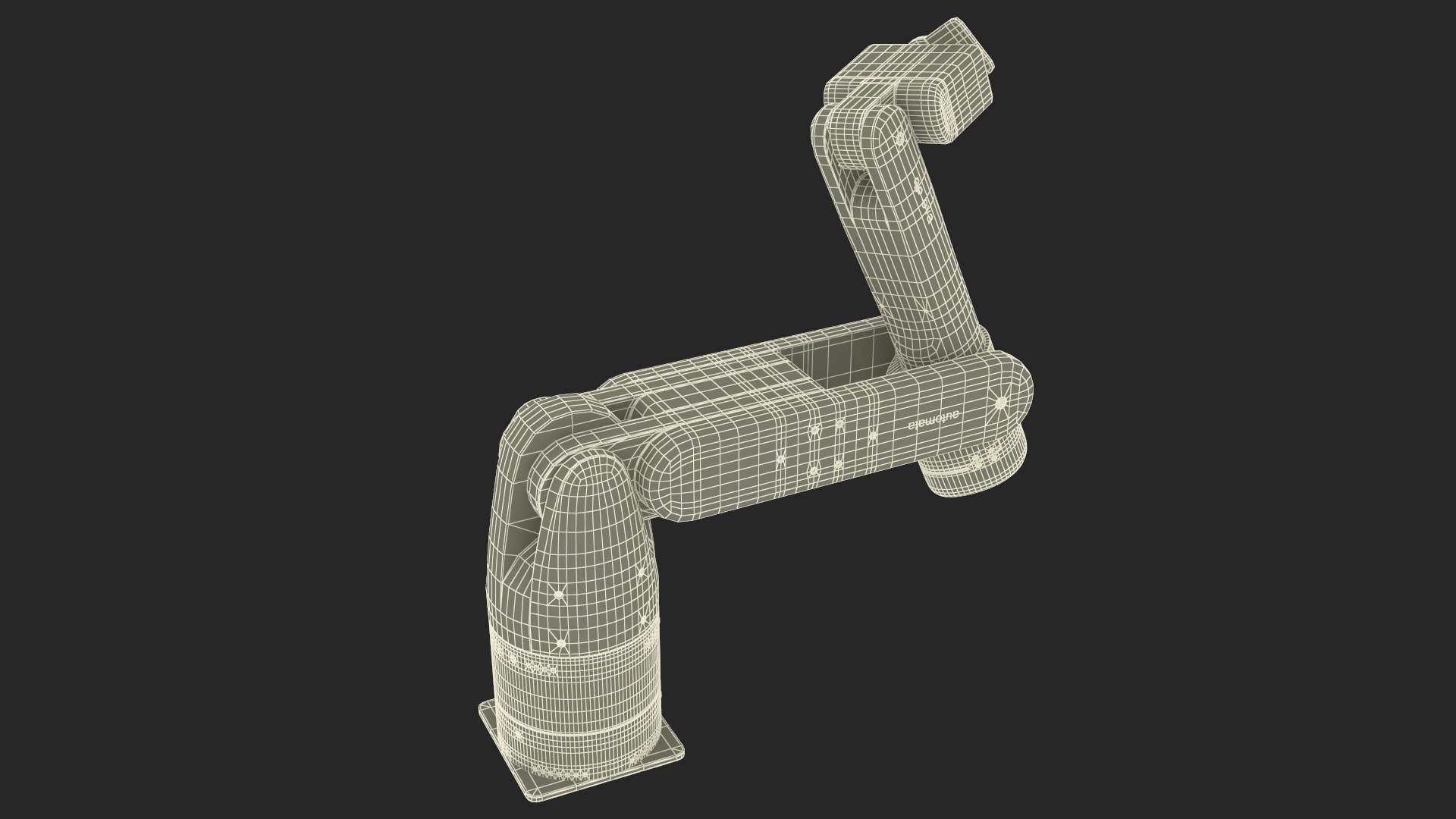 Industrial Robot Arm Rigged 3D