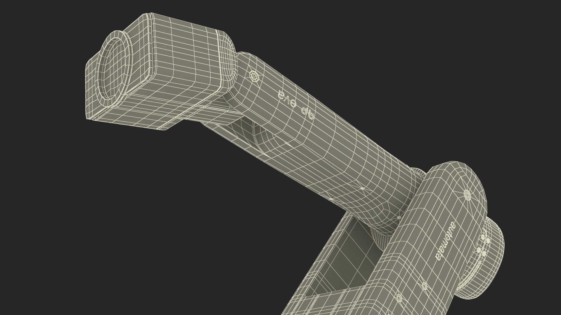 Industrial Robot Arm Rigged 3D