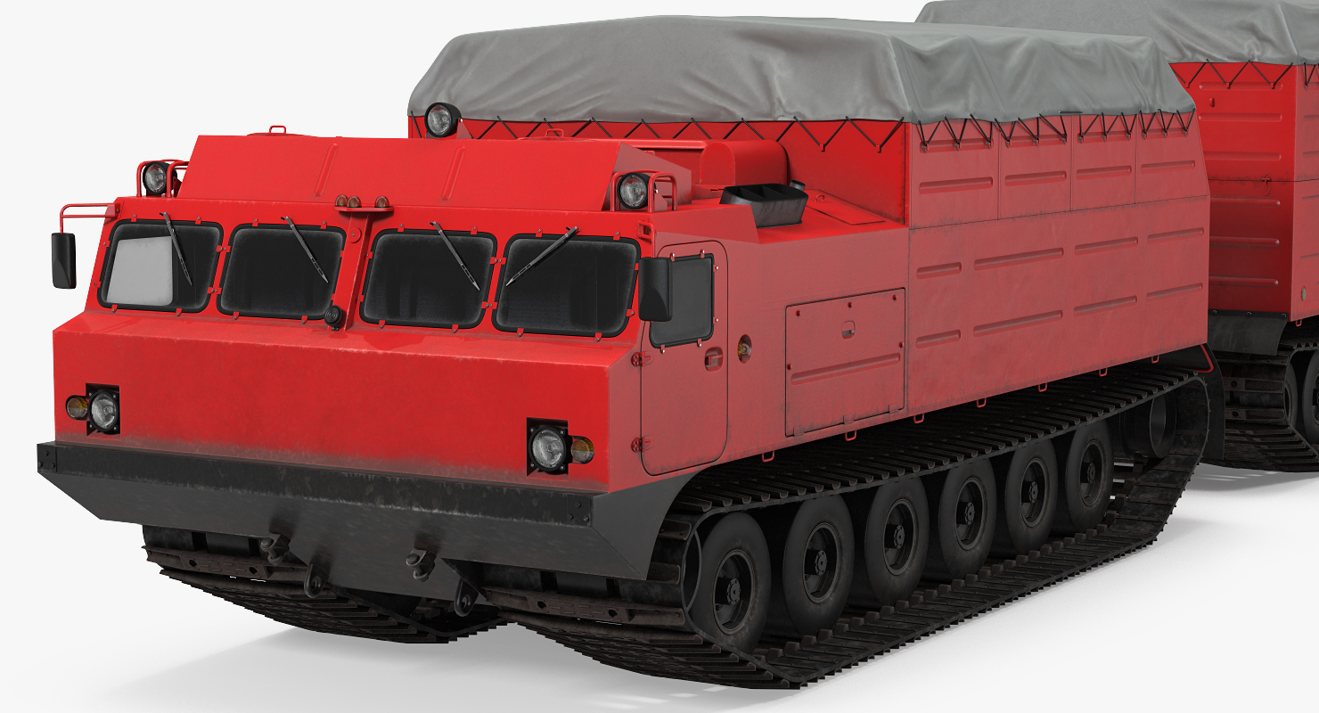 Research Articulated Tracked Vehicle Vityaz DT 30 3D model