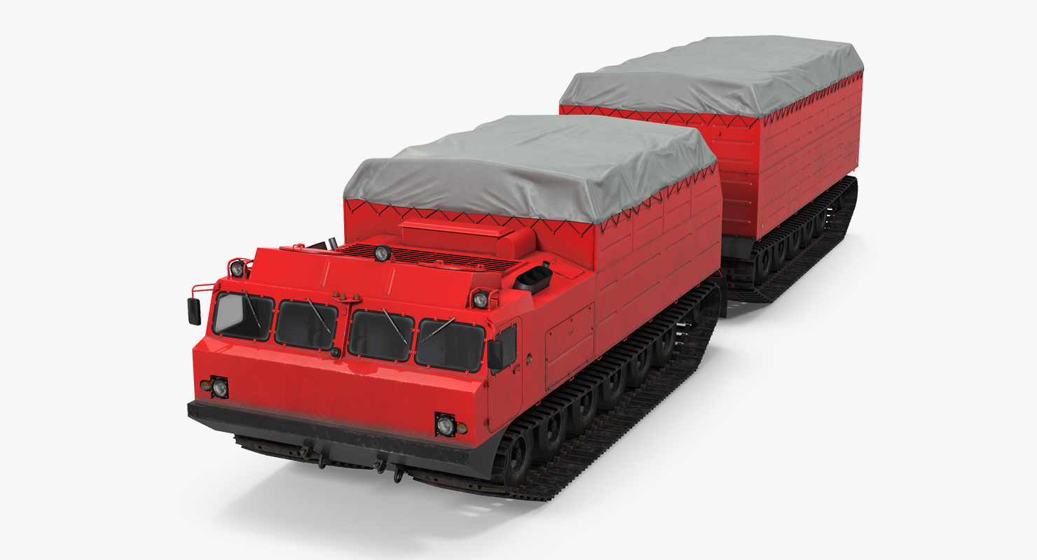 Research Articulated Tracked Vehicle Vityaz DT 30 3D model