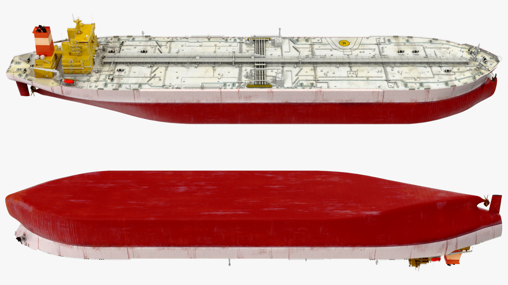 3D Cargo Oil Supertanker