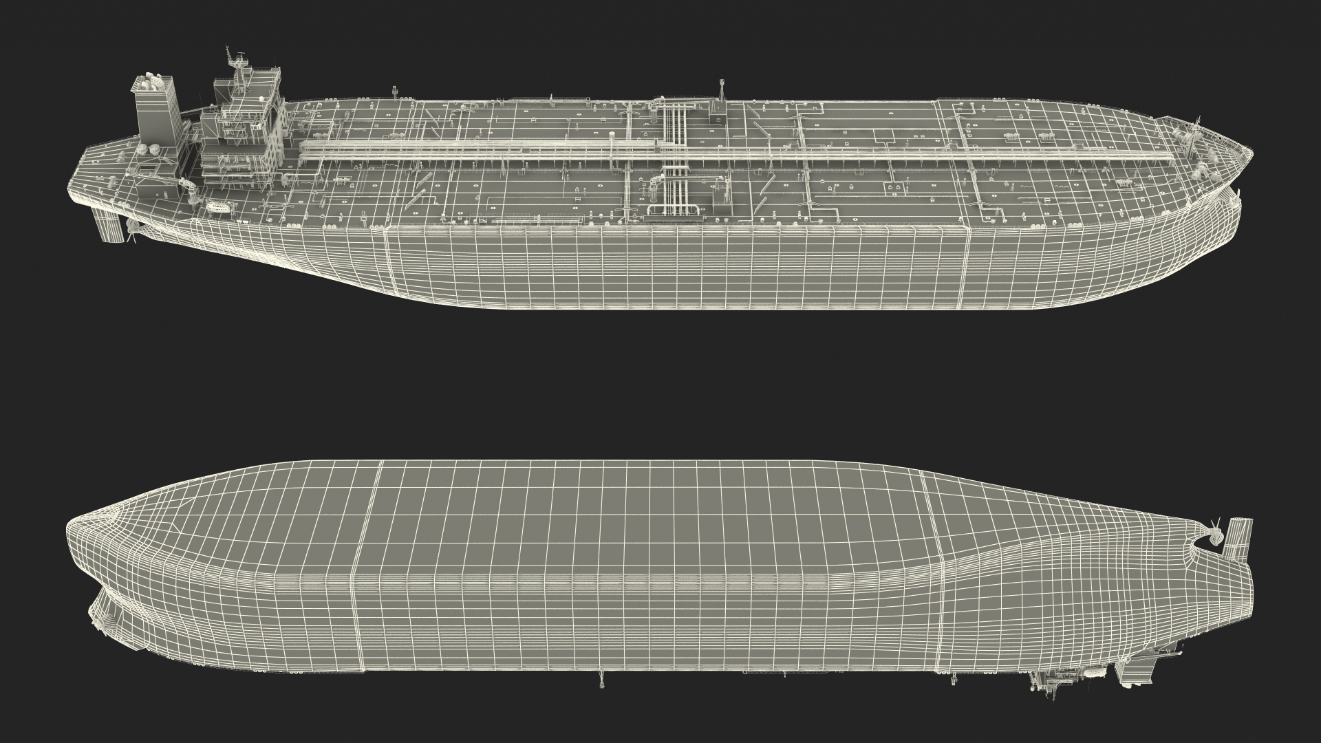 3D Cargo Oil Supertanker