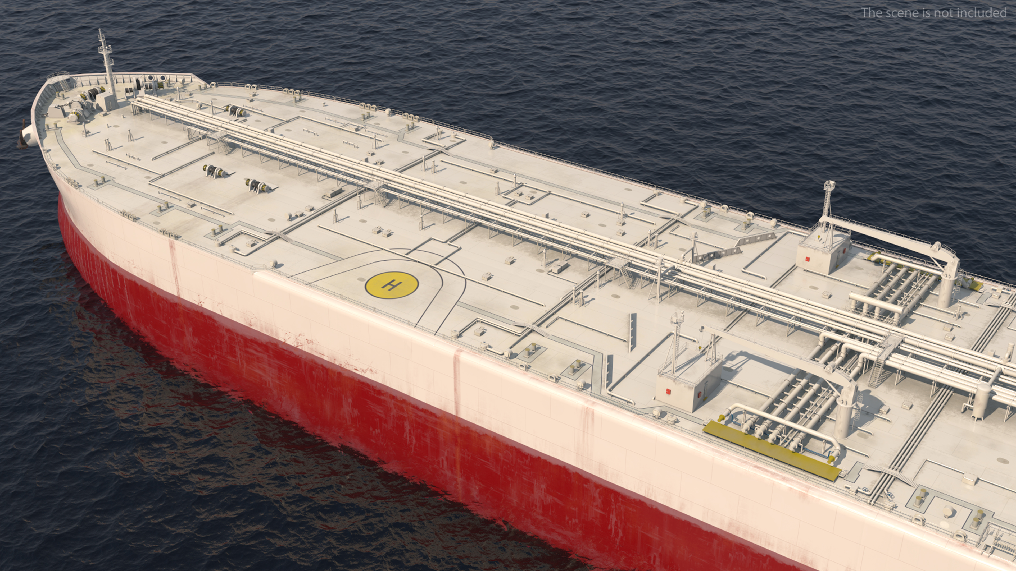 3D Cargo Oil Supertanker