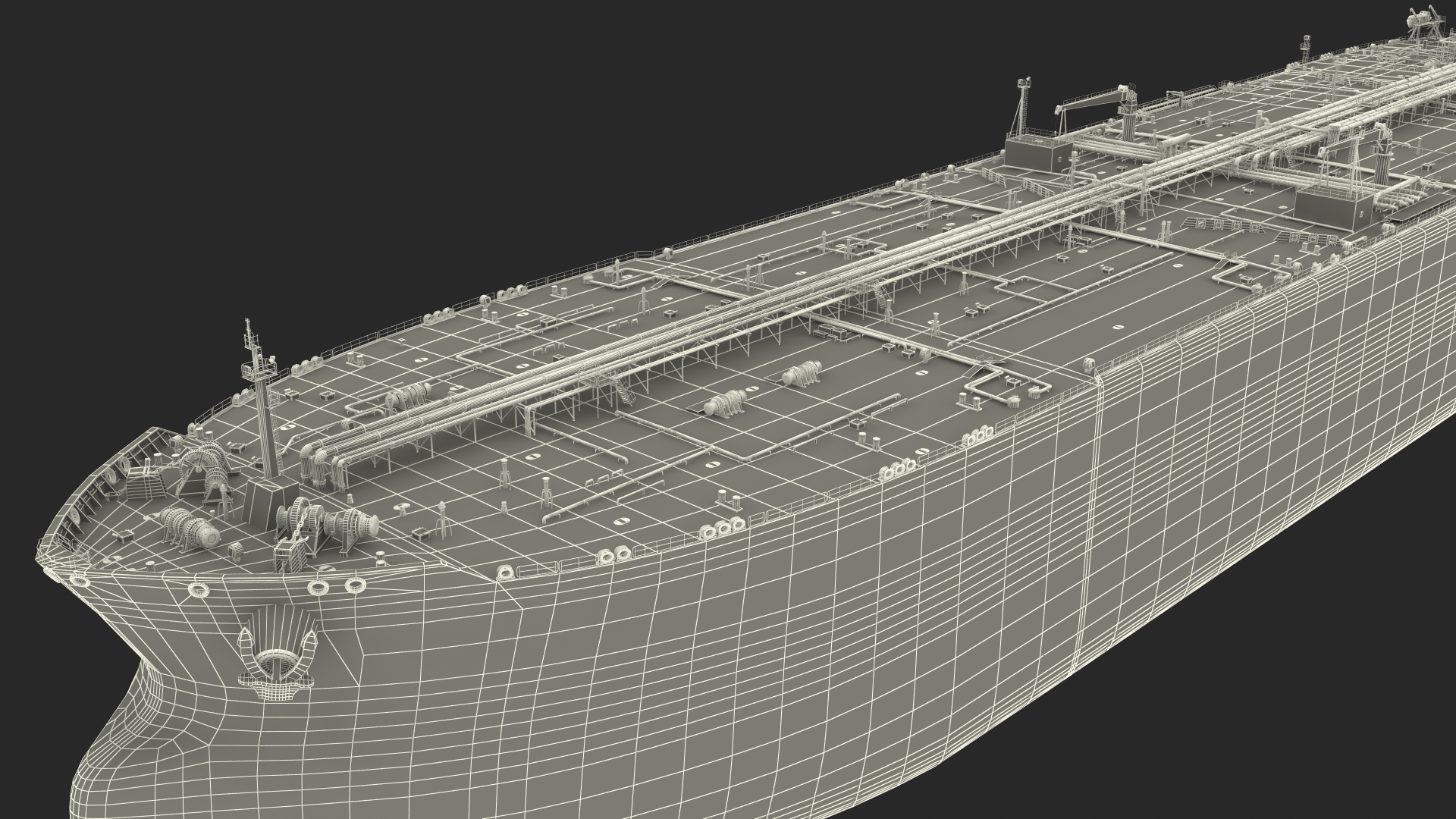 3D Cargo Oil Supertanker