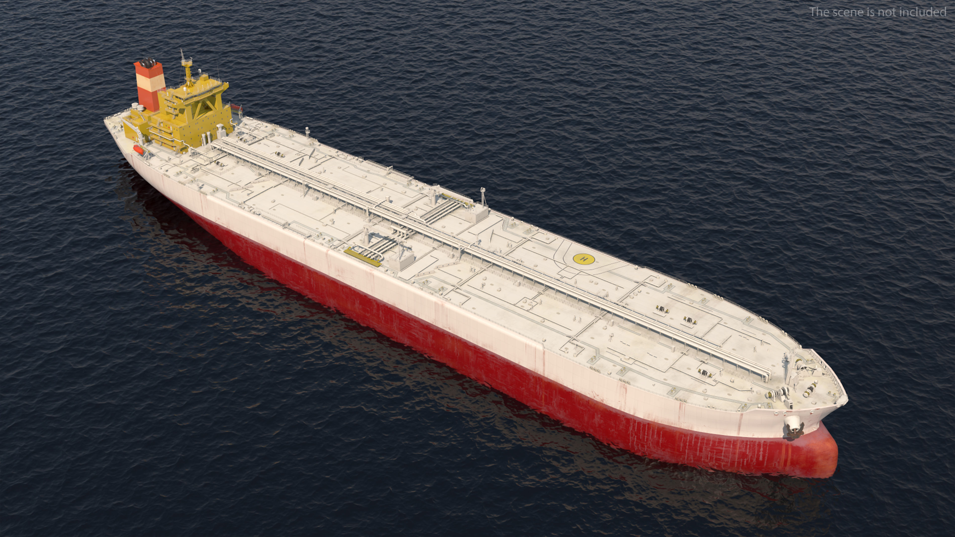 3D Cargo Oil Supertanker