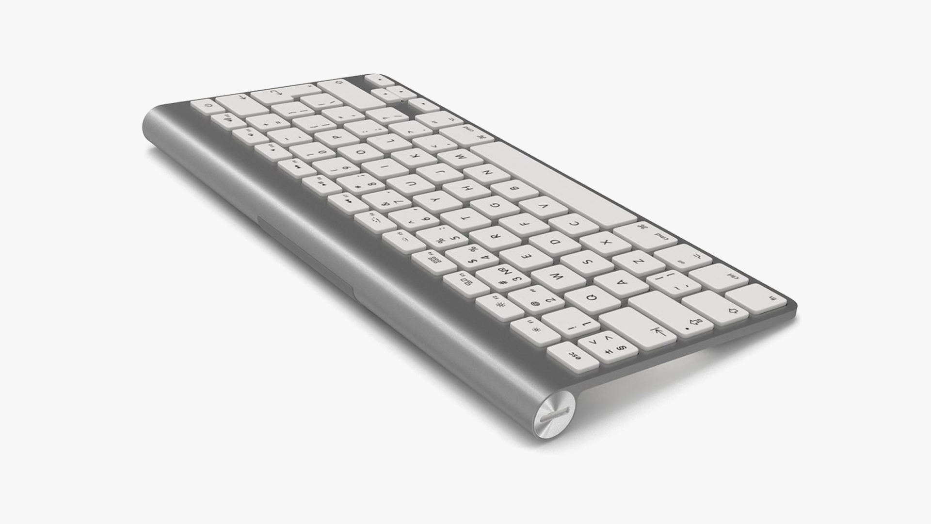 Wireless Apple Computer Keyboard 3D