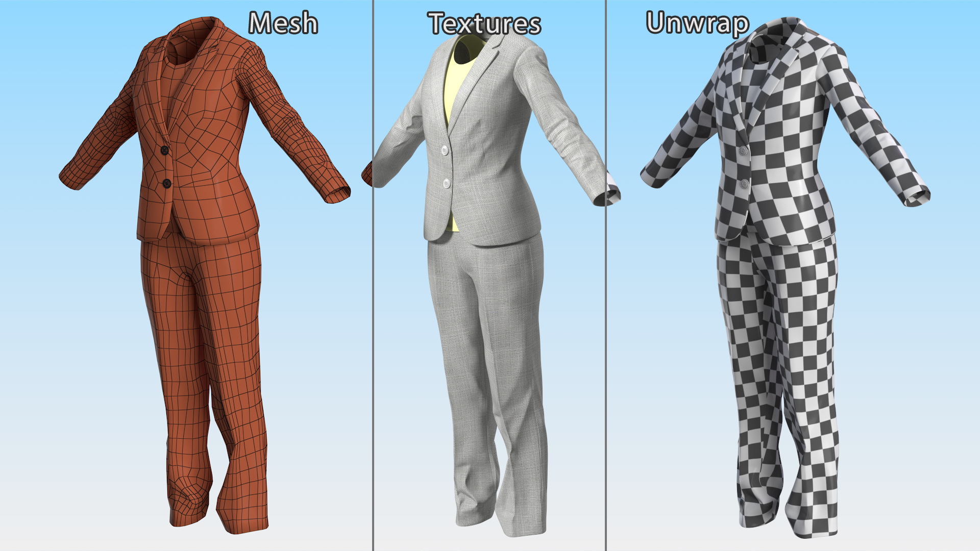 3D Womens Suit