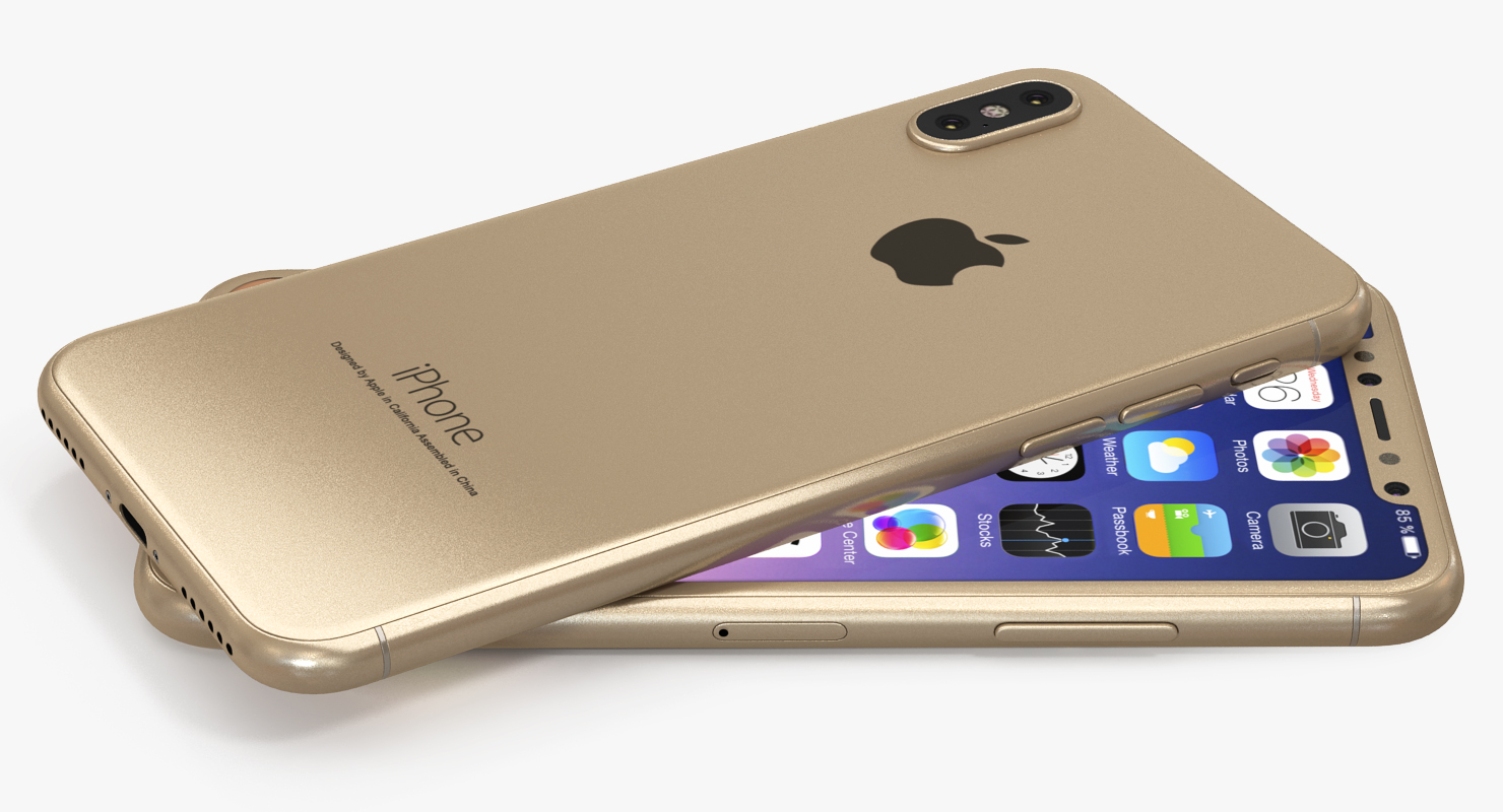 3D Iphone 8 Concept Gold