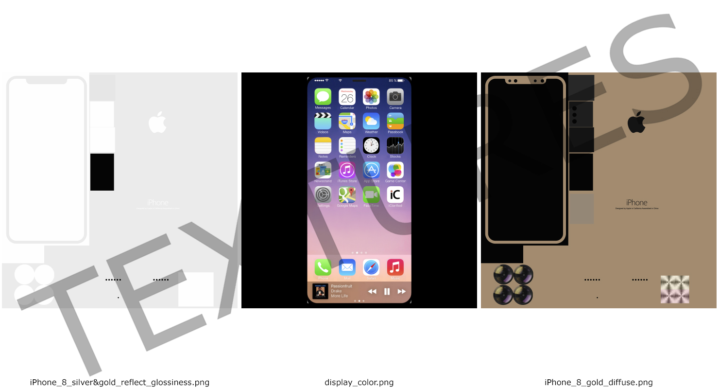 3D Iphone 8 Concept Gold